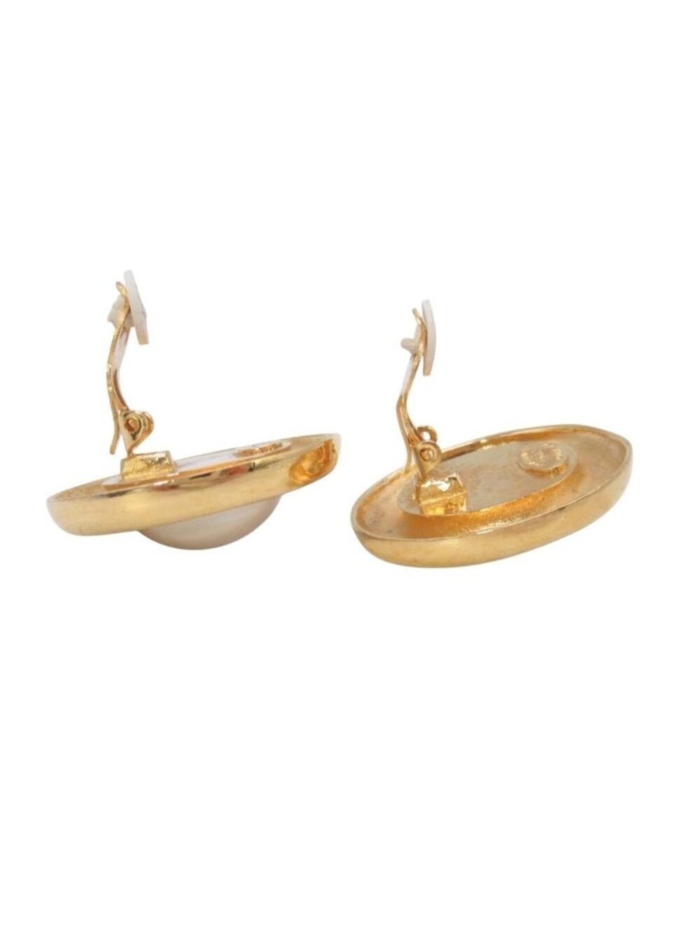 Chanel Vintage Circle Pearl Cambon Earrings Round - Picture 4 of 8